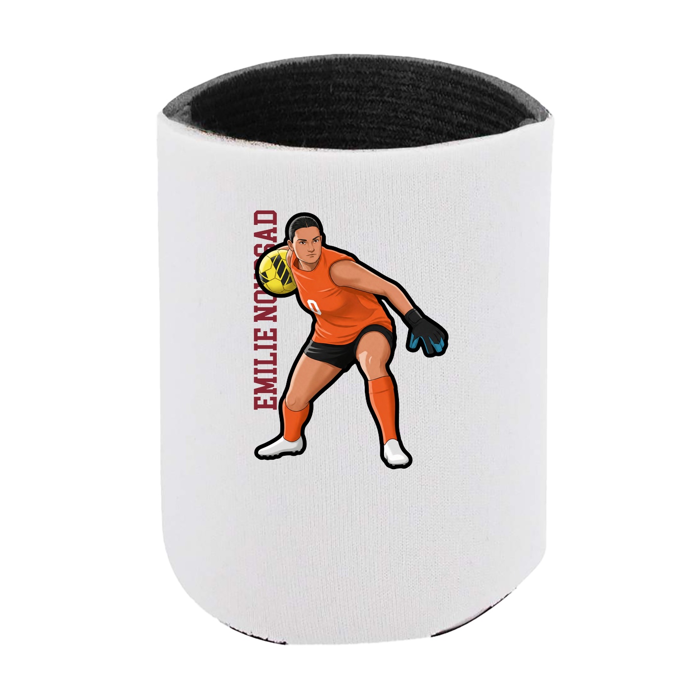 Can Holder — Name Vertical in White