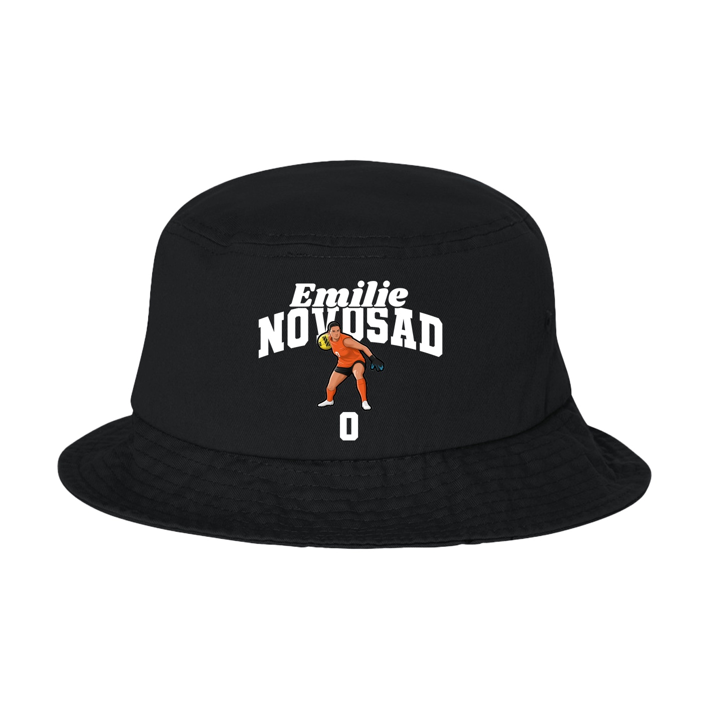 Bucket Cap — Signature Arch in Black