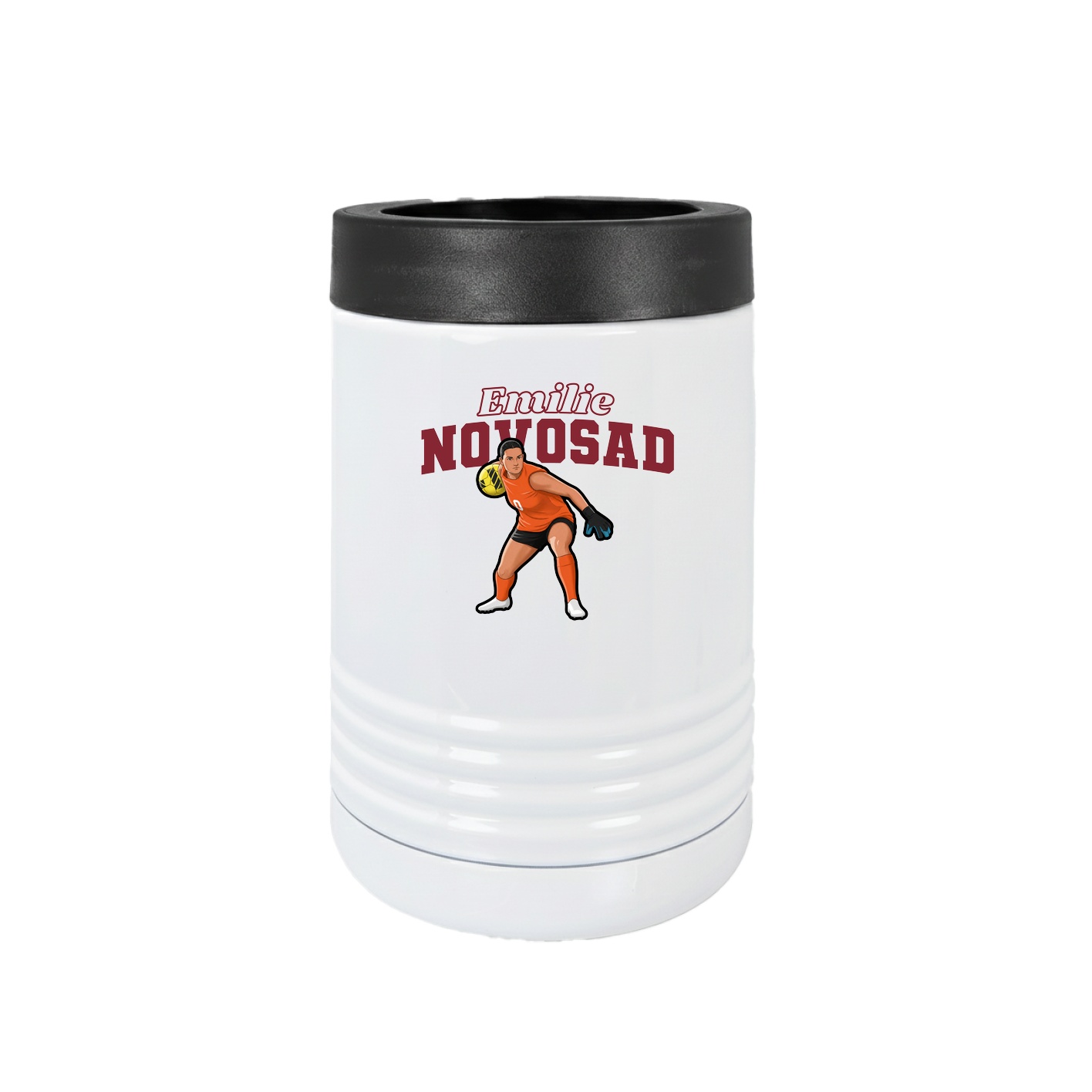 Beverage Holder — Name Arch in White
