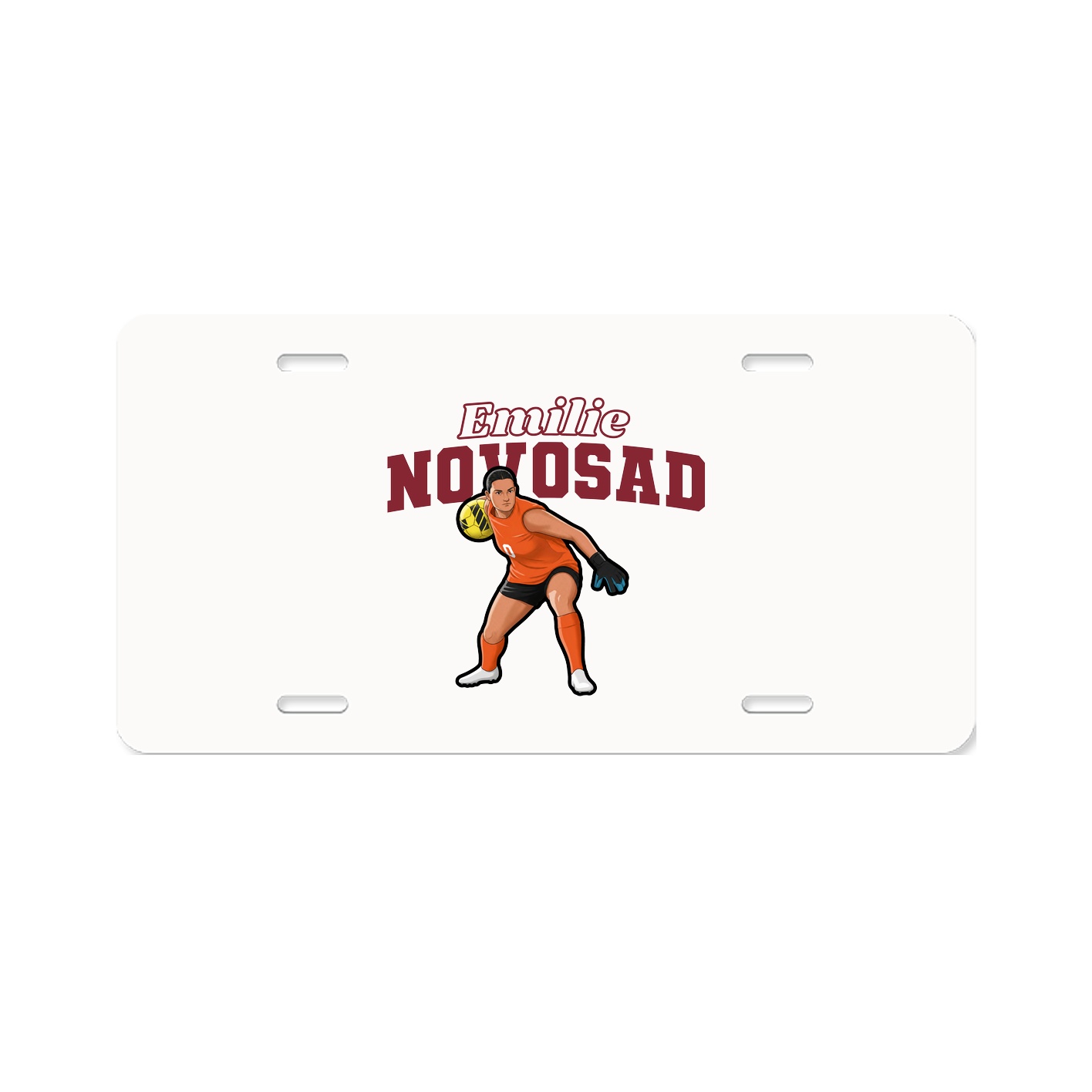 License Plate — Name Arch in Classic