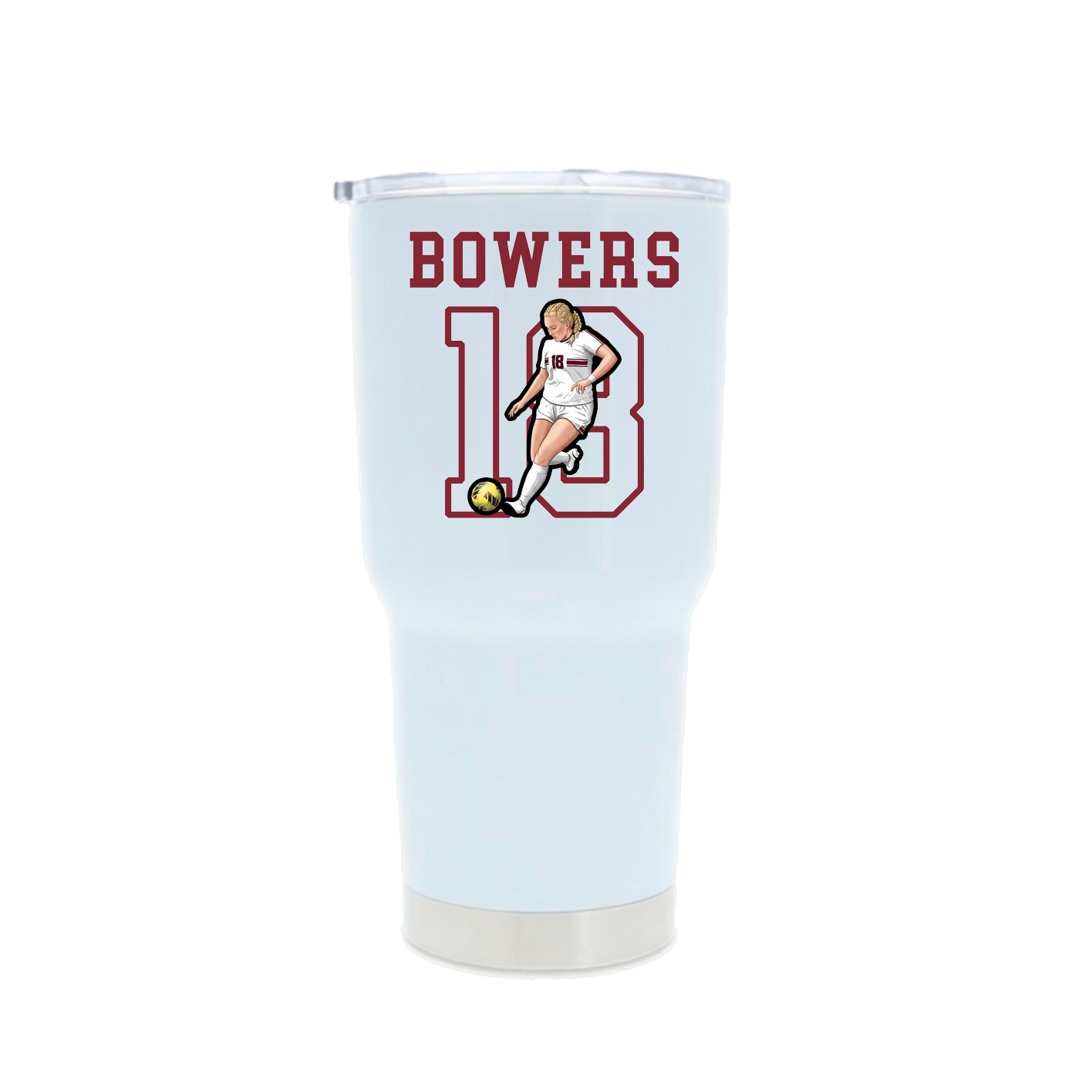 30oz Stainless Steel Tumbler — Shirsey in White