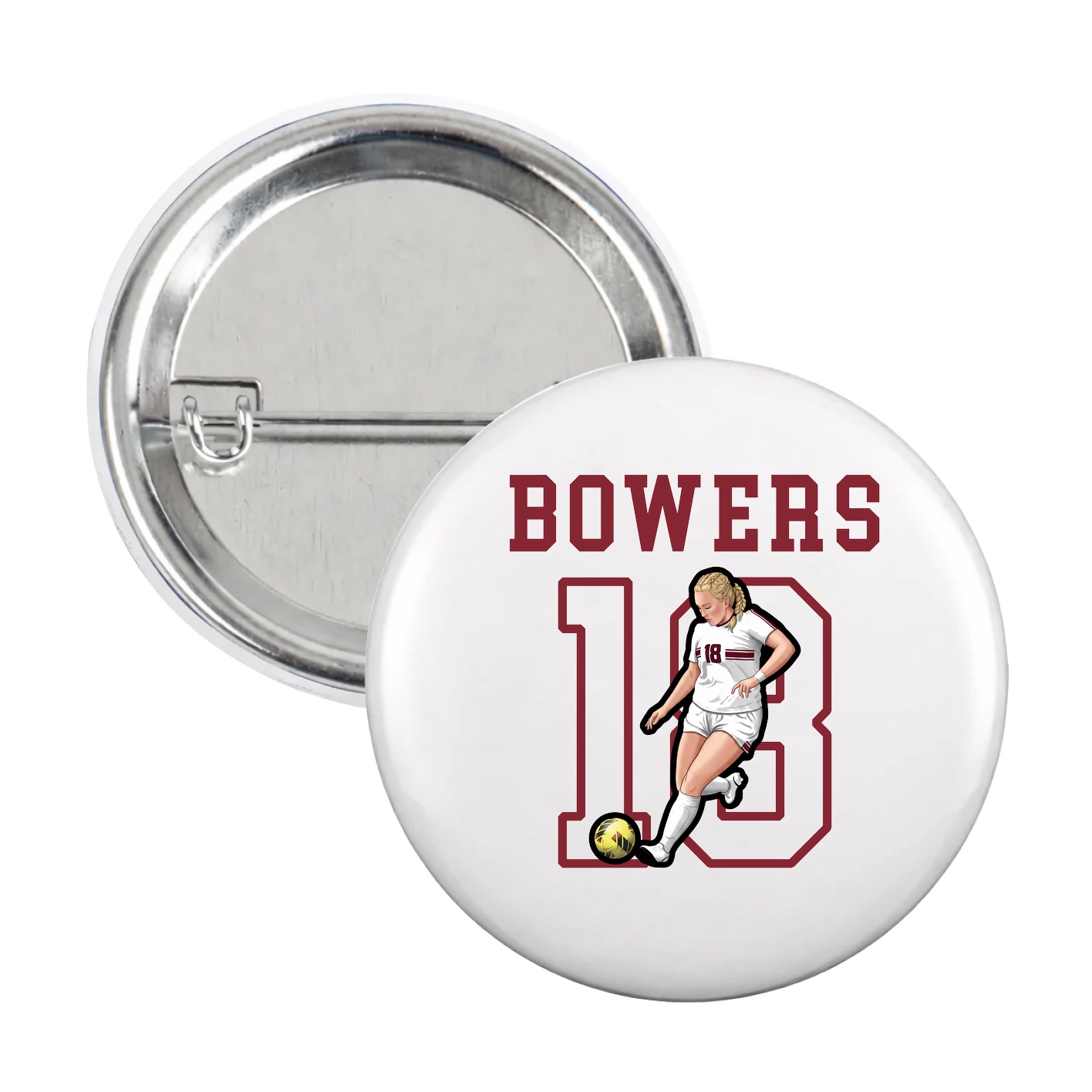 Game Day Button — Shirsey in White