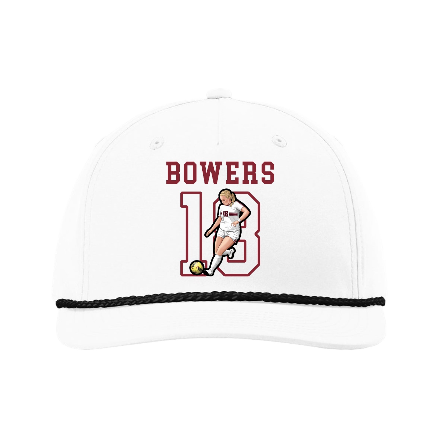 Five-Panel Classic Rope Cap — Shirsey in White
