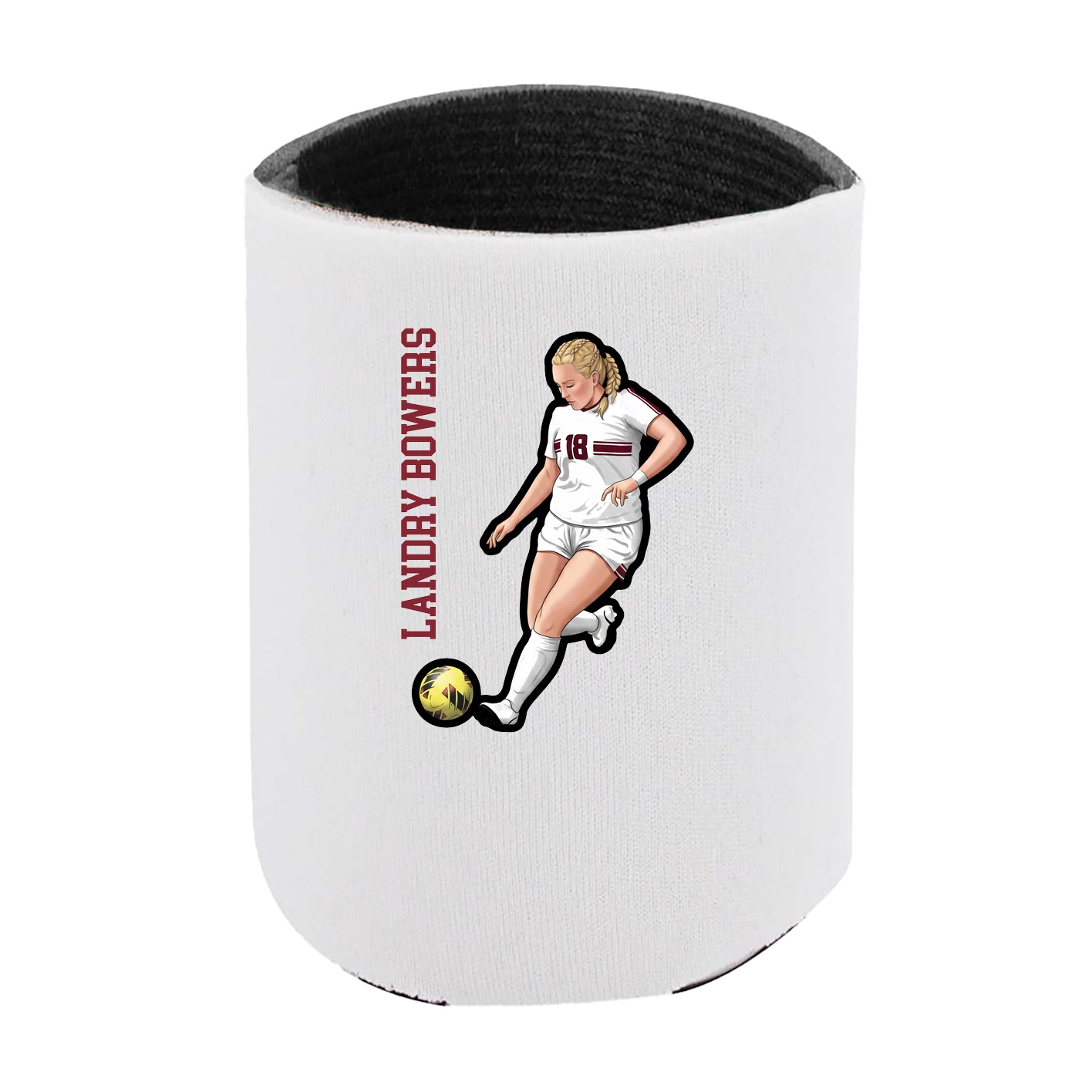 Can Holder — Name Vertical in White