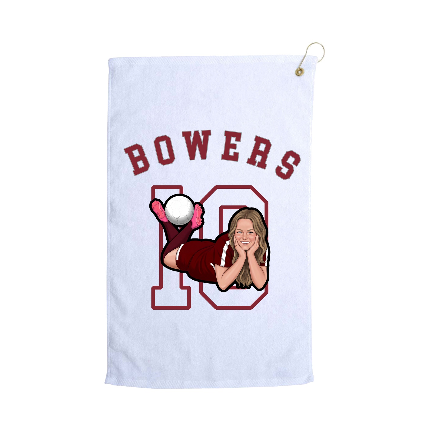 Golf Towel — Shirsey Arch in White