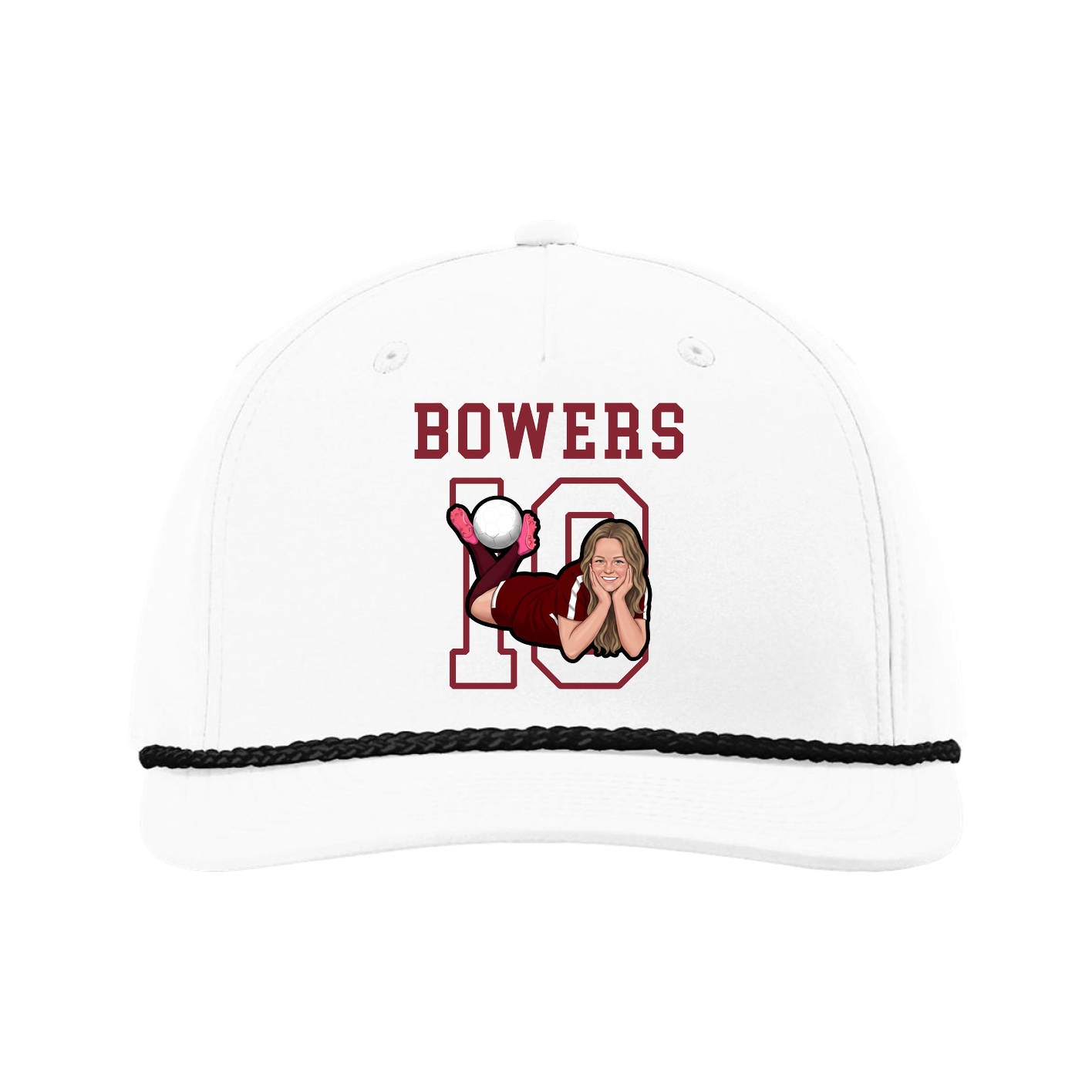 Five-Panel Classic Rope Cap — Shirsey in White