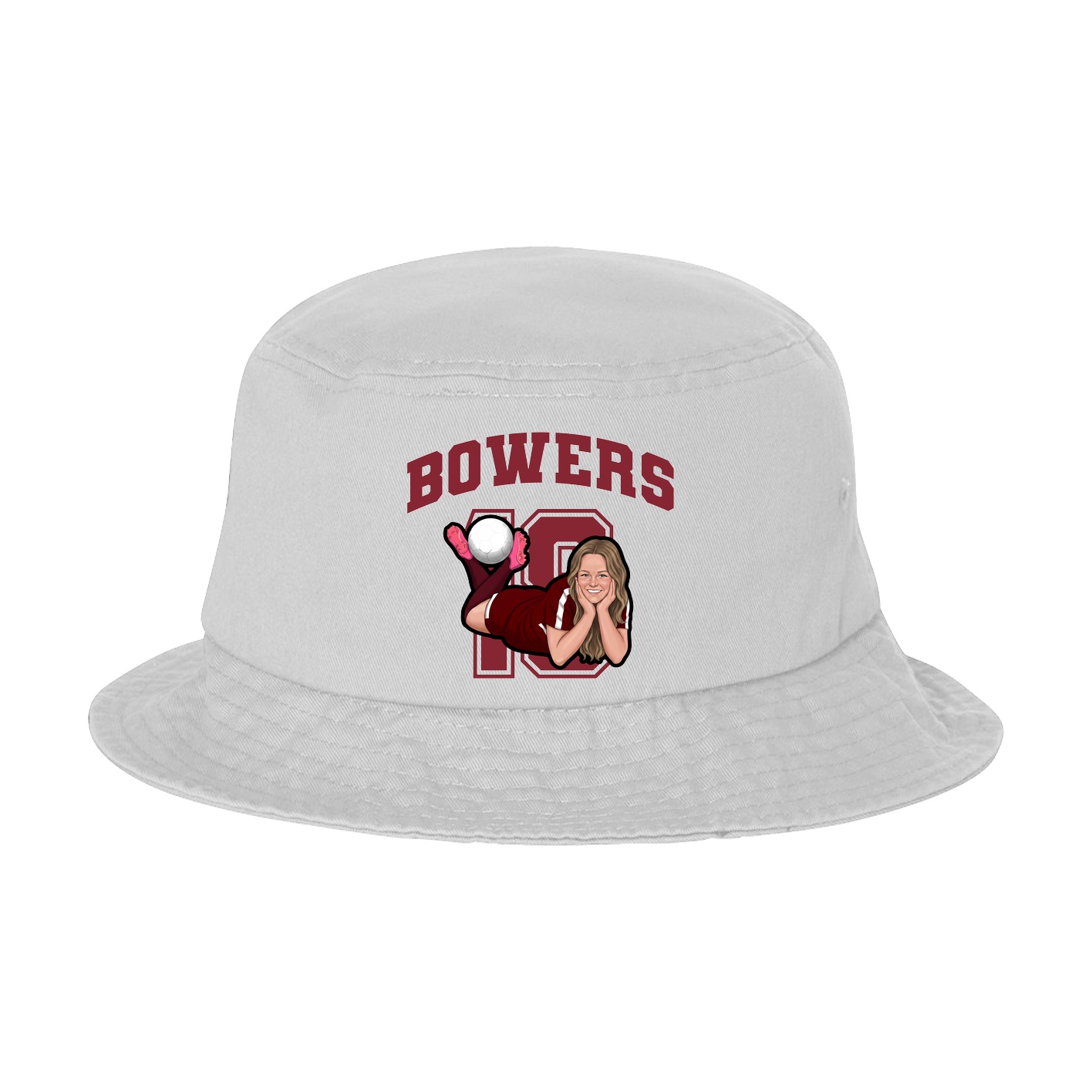 Bucket Cap — Number in White
