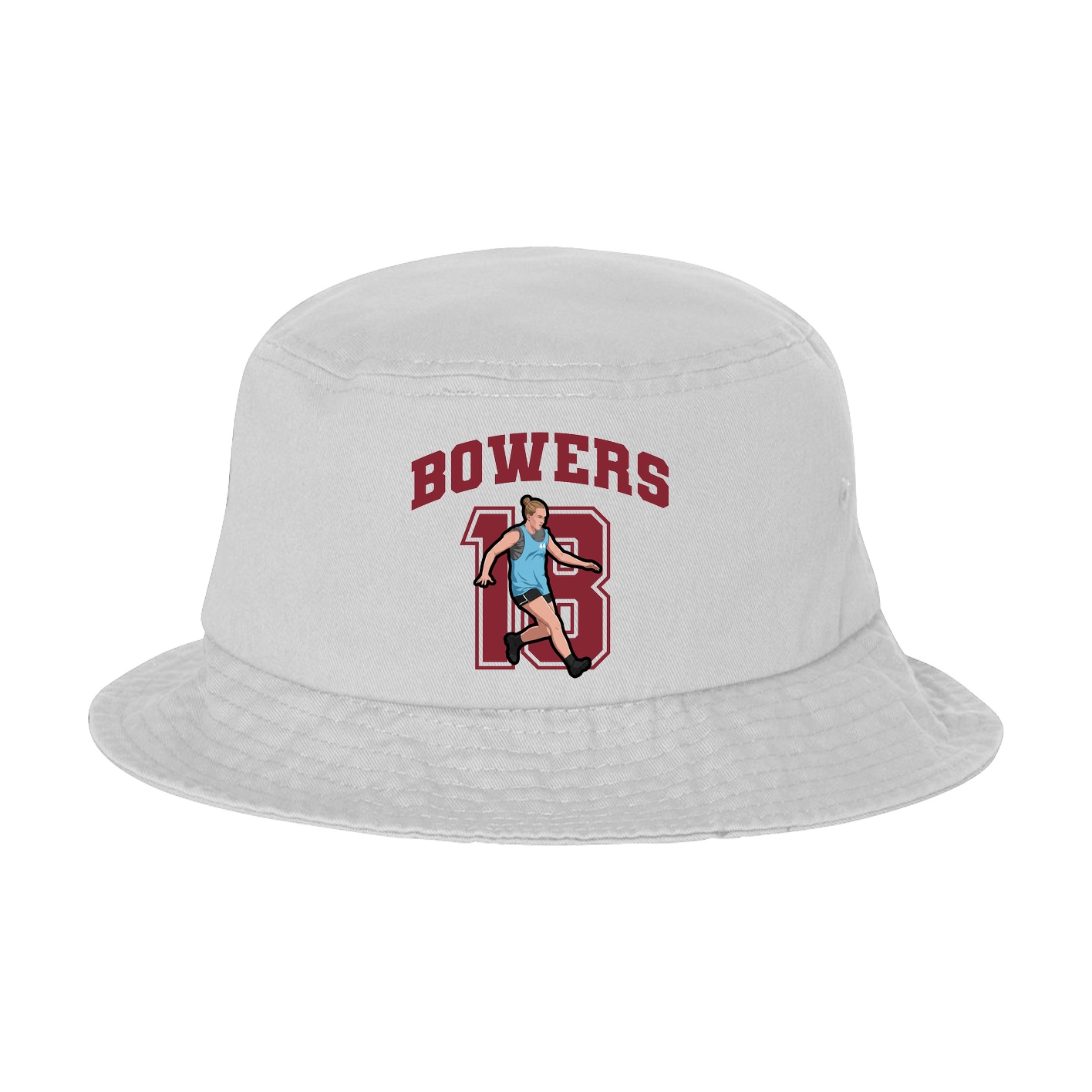 Bucket Cap — Number in White