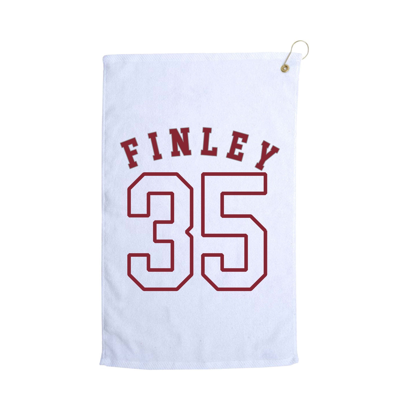 Golf Towel — Shirsey Arch in White