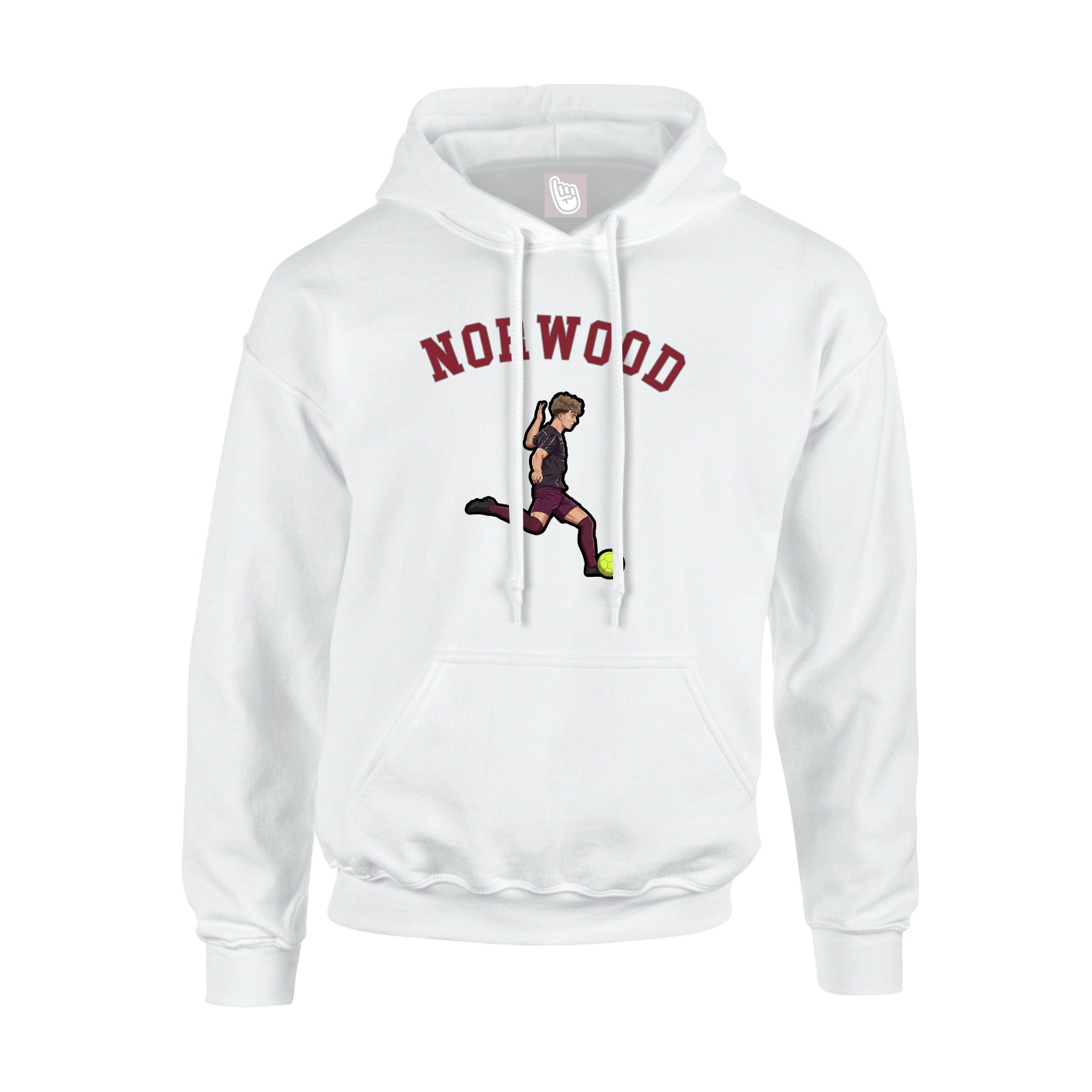 Hoodie — Shirsey Arch in White