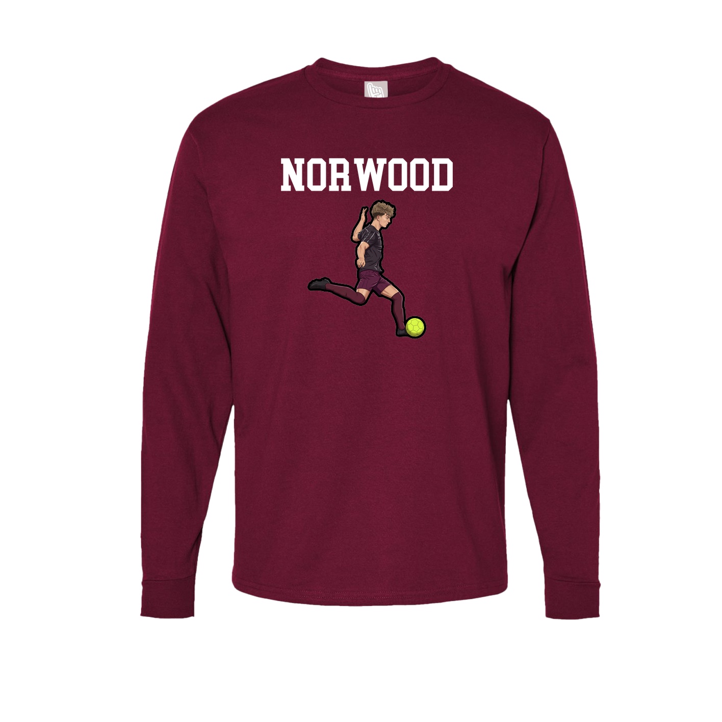 Long Sleeve Tee — Shirsey in Cardinal