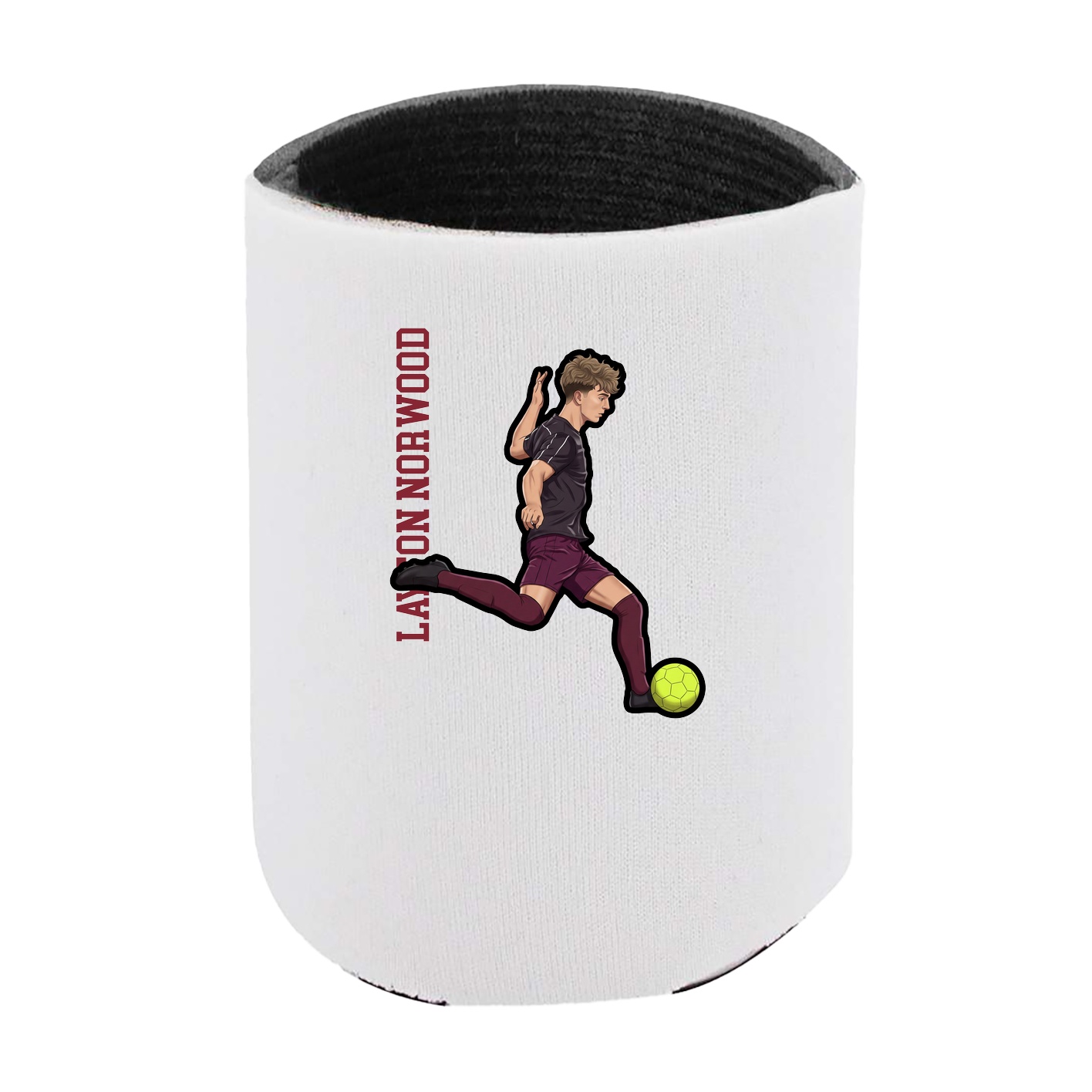 Can Holder — Name Vertical in White