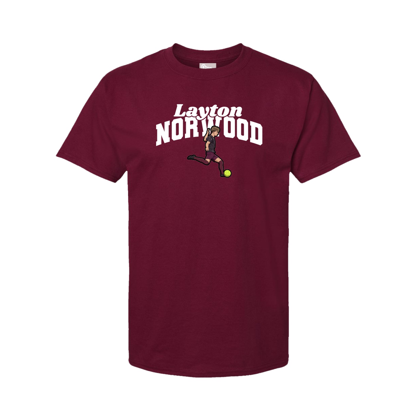 Youth Tee — Signature Arch in Cardinal