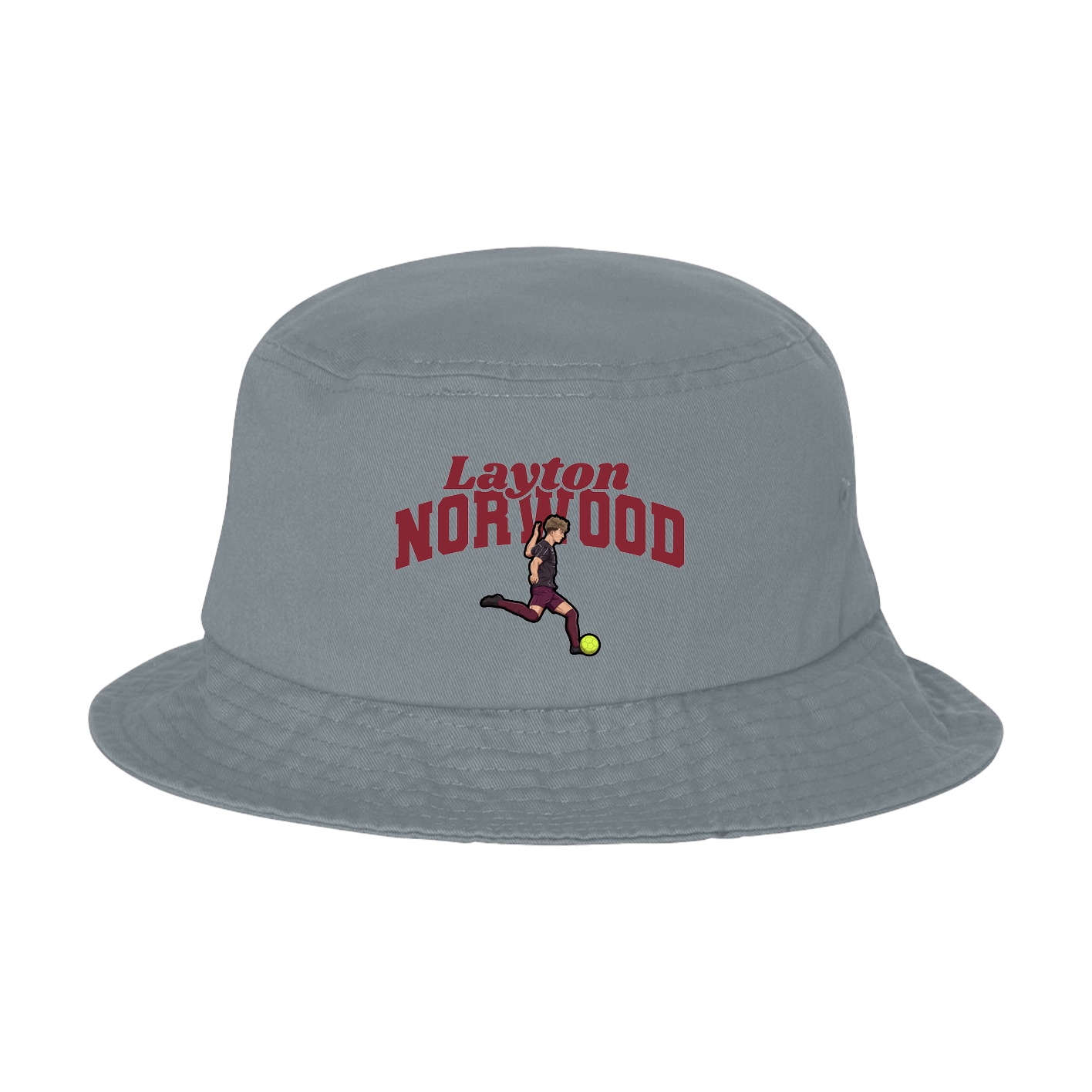 Bucket Cap — Signature Arch in Grey