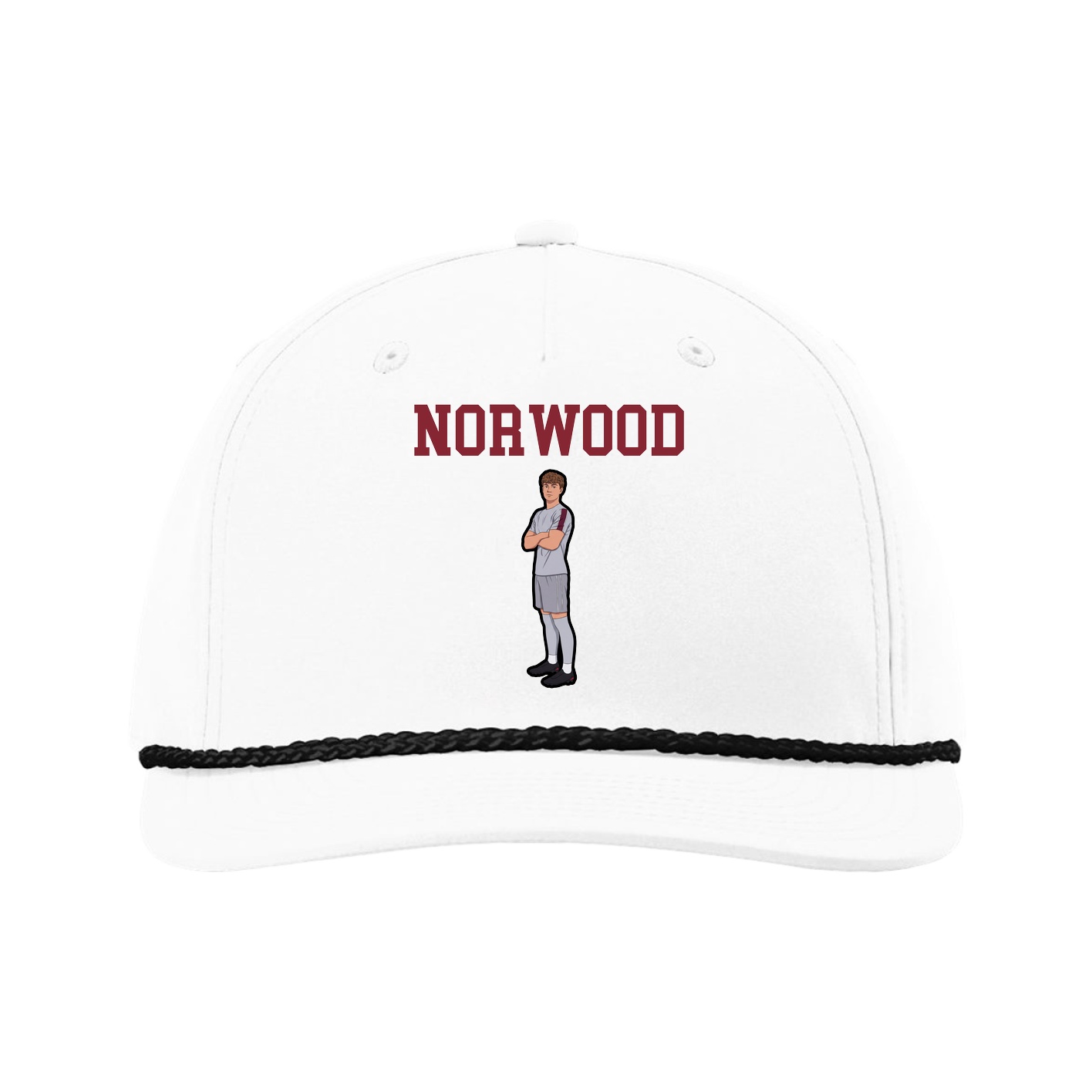Five-Panel Classic Rope Cap — Shirsey in White