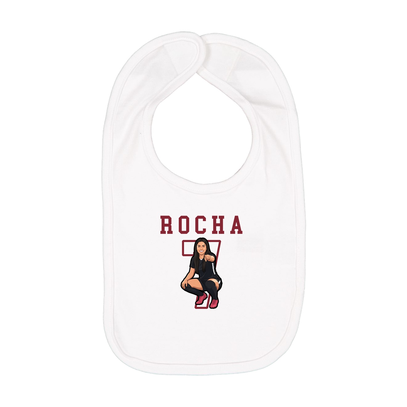 Infant Bib — Shirsey in White