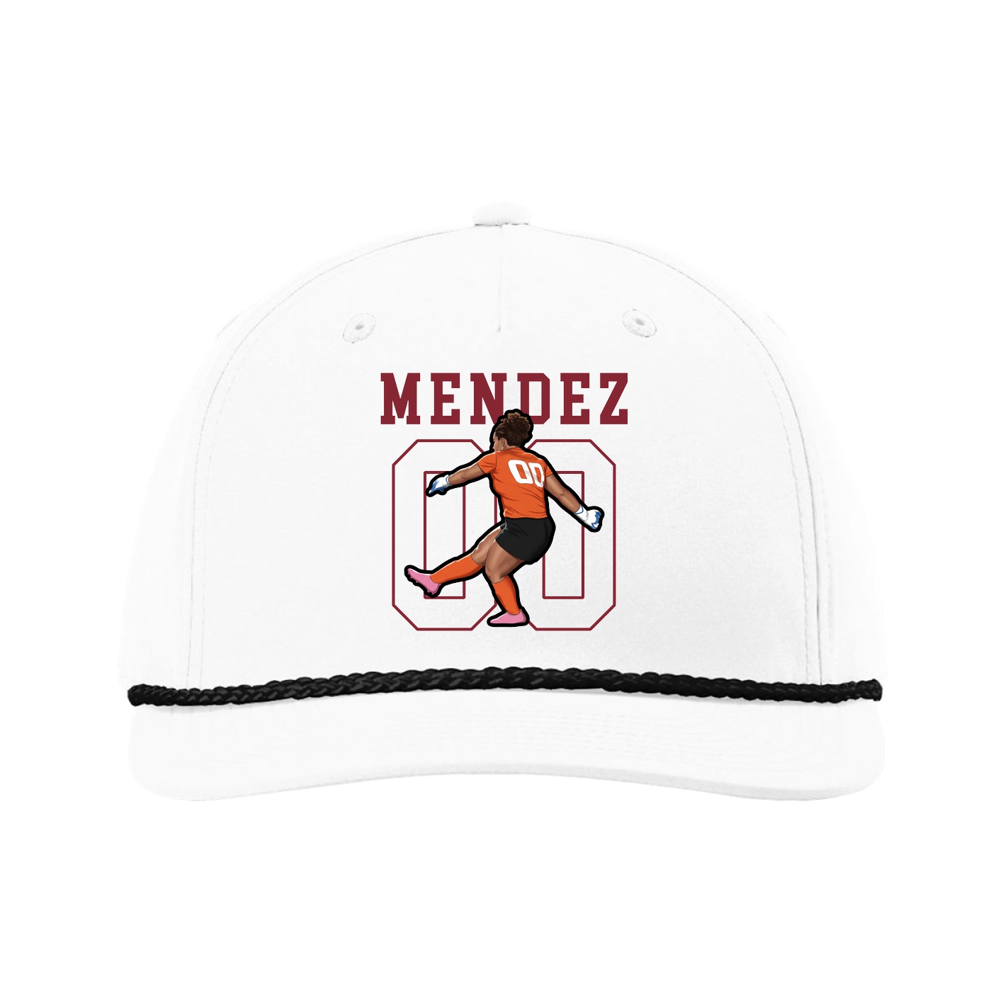 Five-Panel Classic Rope Cap — Shirsey in White