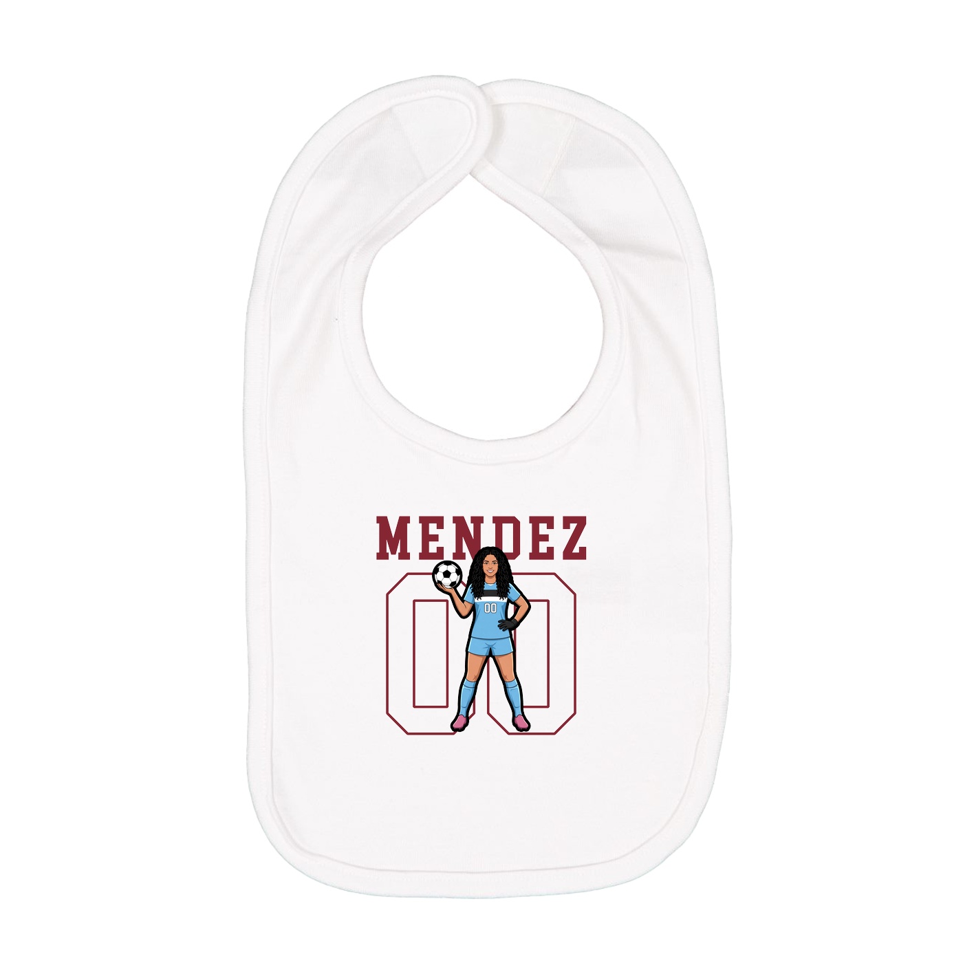 Infant Bib — Shirsey in White