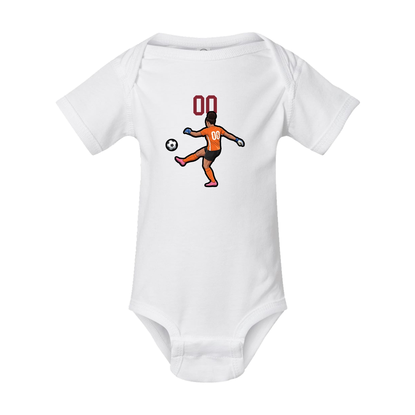 Baby Onesie — Number Top in White