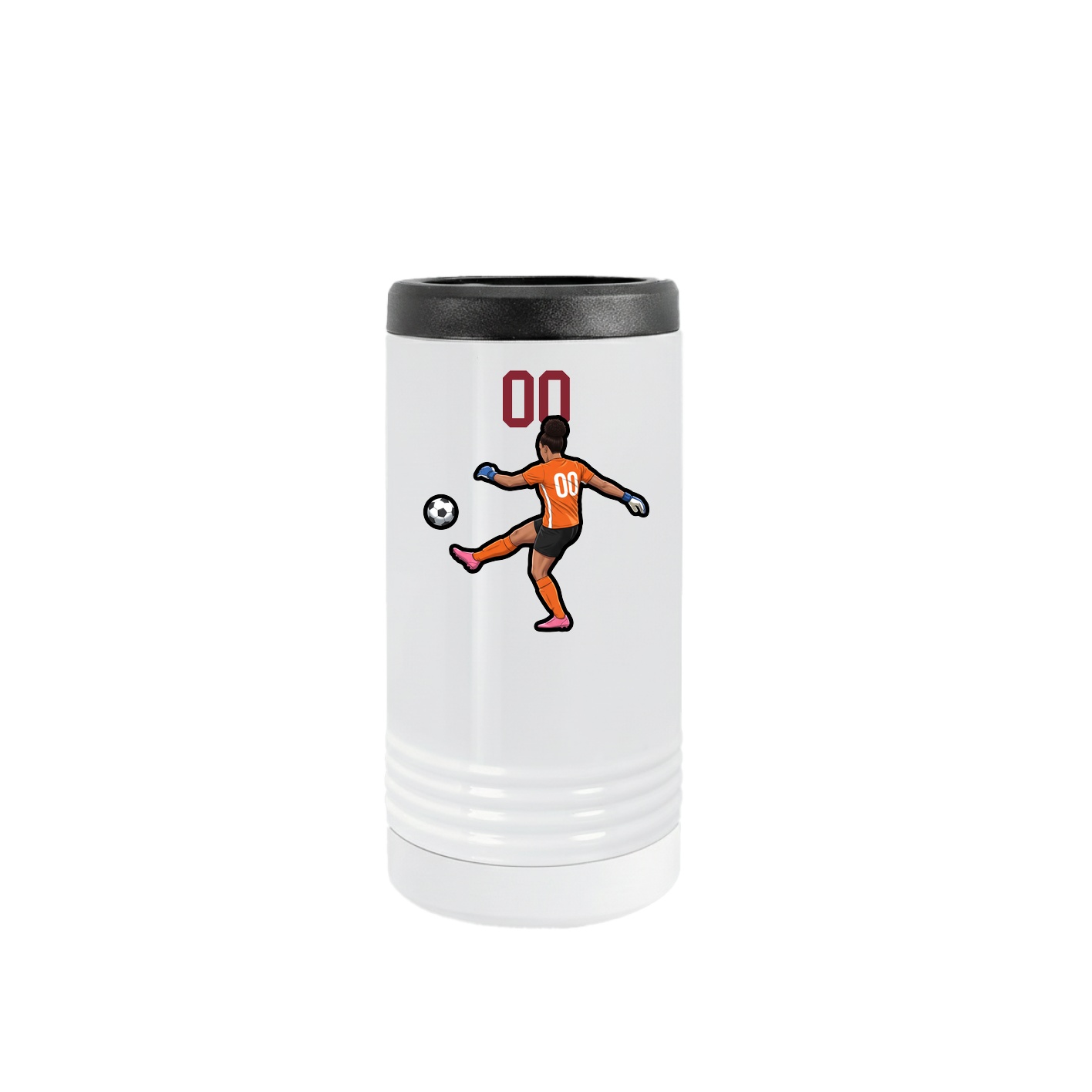 Slim Beverage Holder — Number Top in White