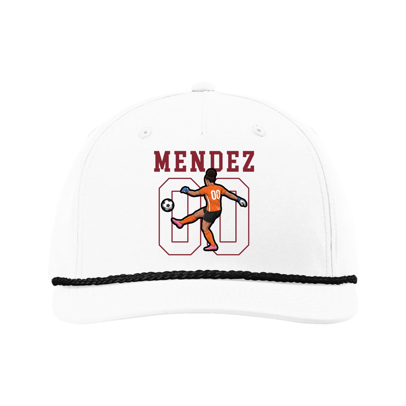 Five-Panel Classic Rope Cap — Shirsey in White