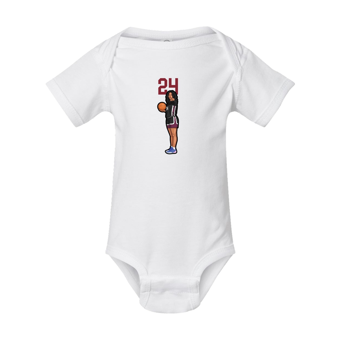 Baby Onesie — Number Top in White