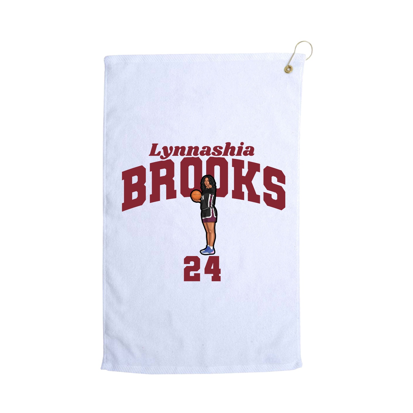 Golf Towel — Signature Arch in White