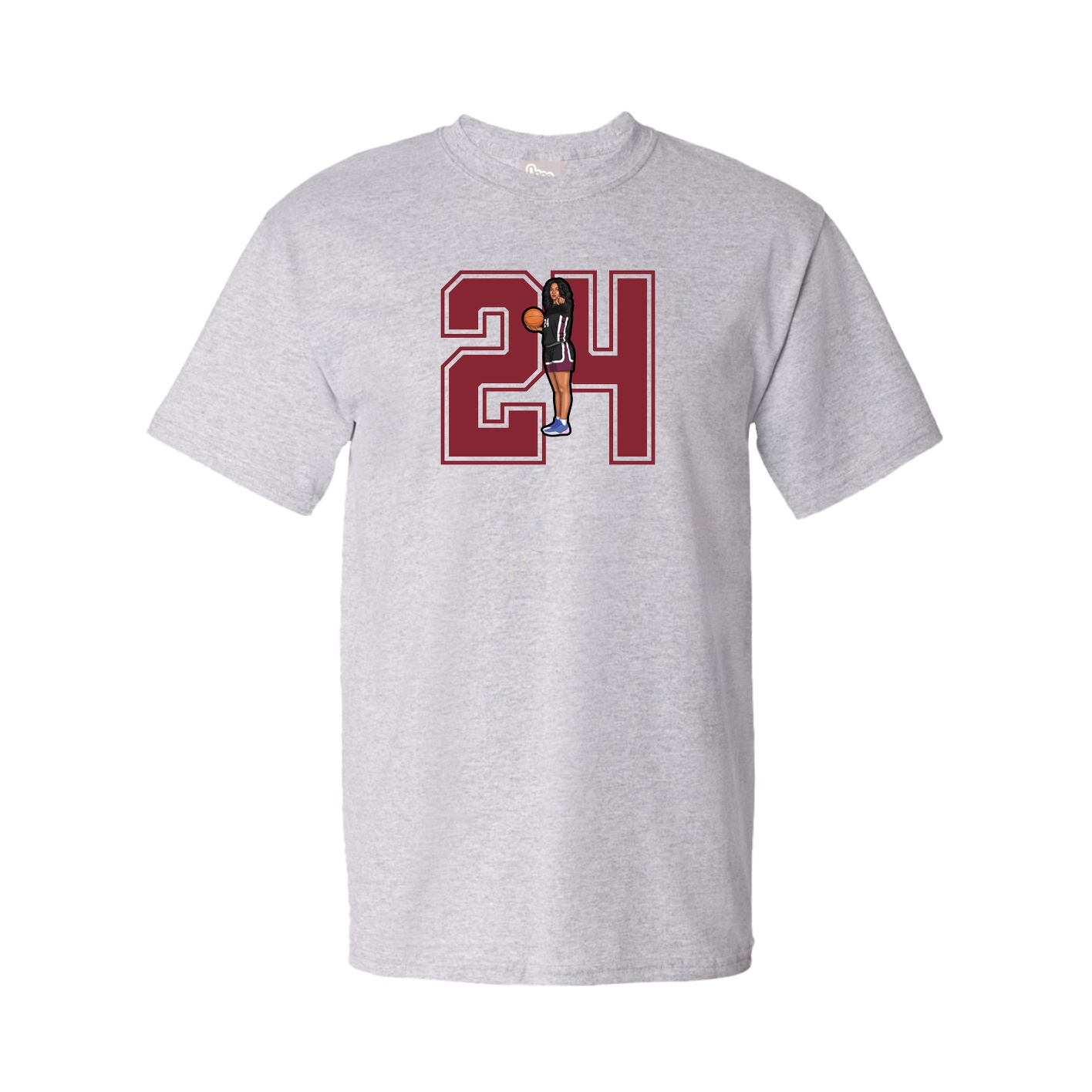 Youth Tee — Number in Grey