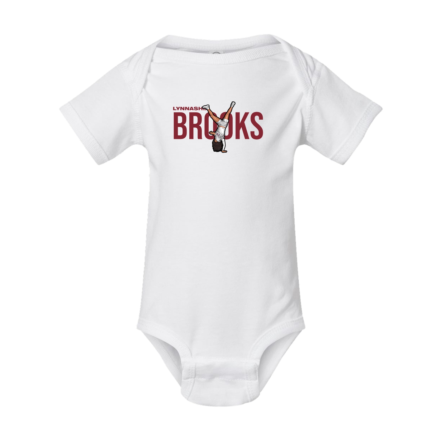Baby Onesie — Player Name in White