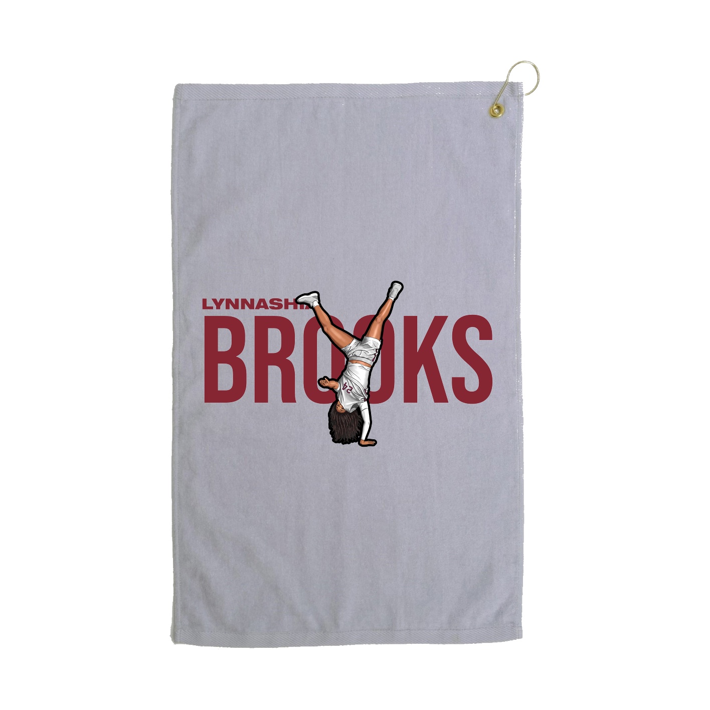Golf Towel — Player Name in Grey