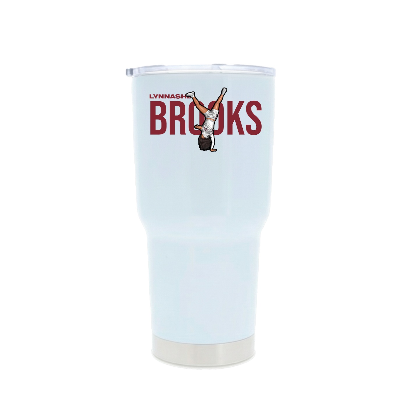 30oz Stainless Steel Tumbler — Player Name in White