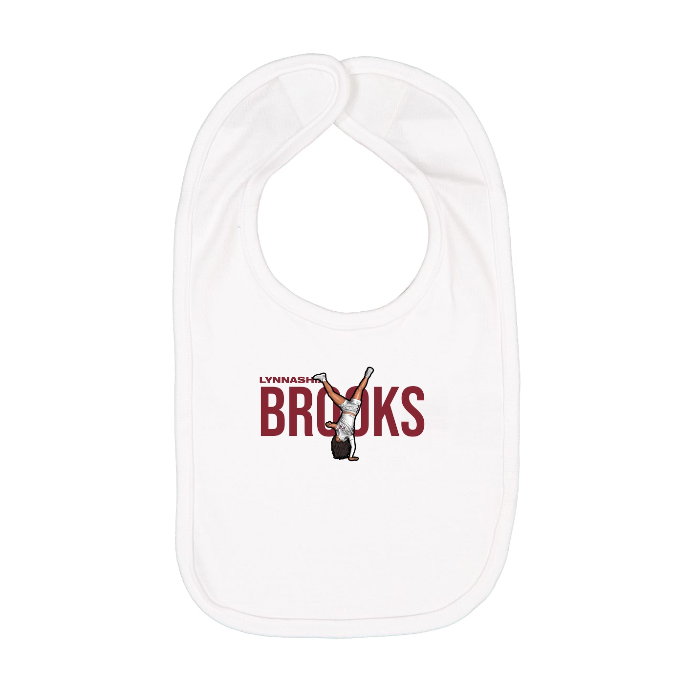 Infant Bib — Player Name in White
