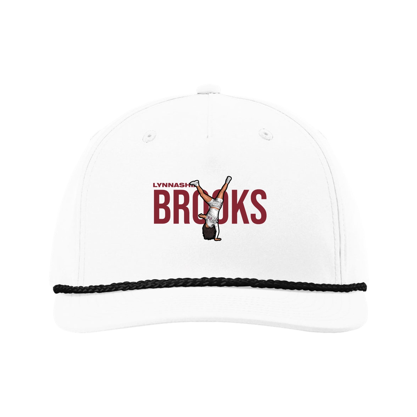 Five-Panel Classic Rope Cap — Player Name in White