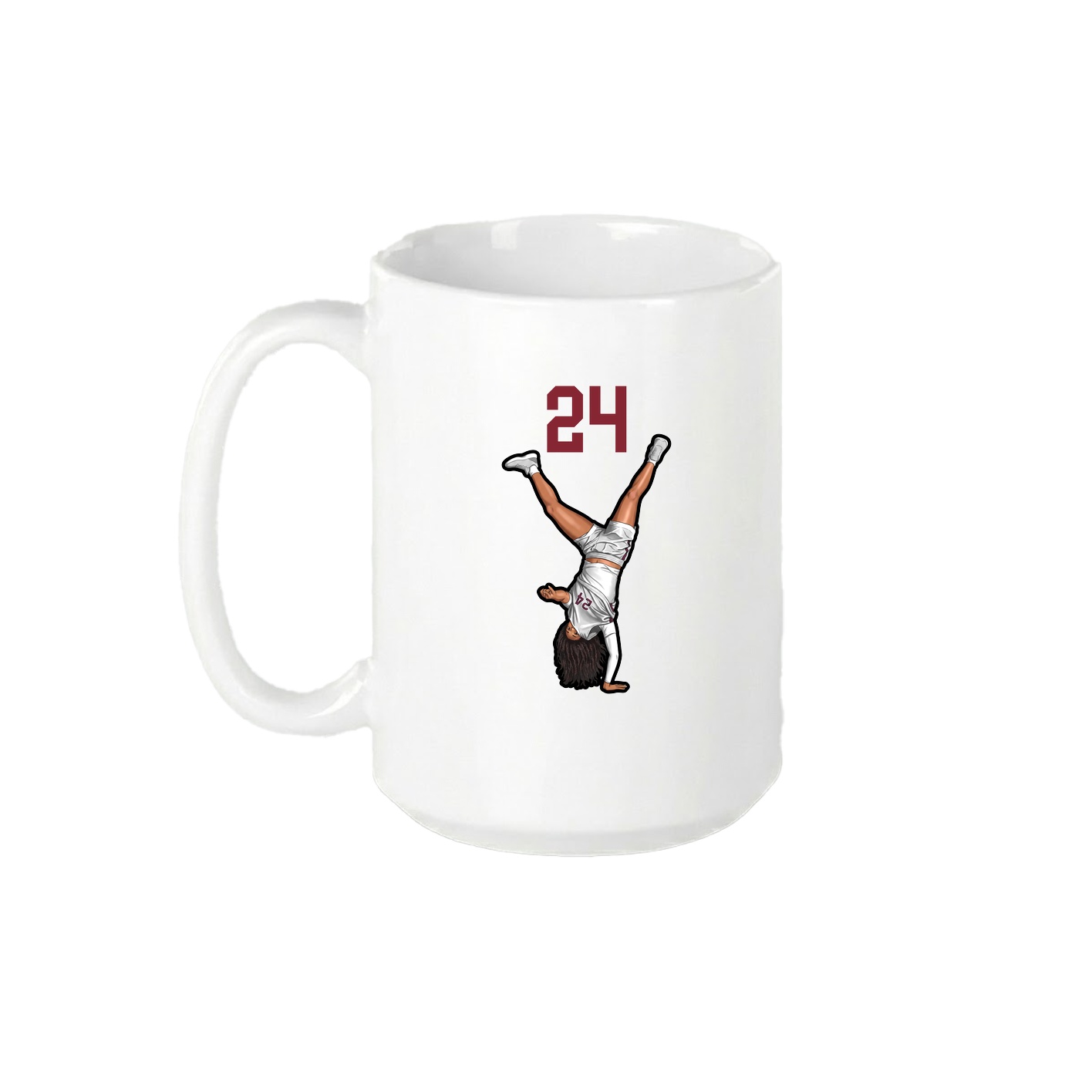 15oz Coffee Mug — Number Top in White