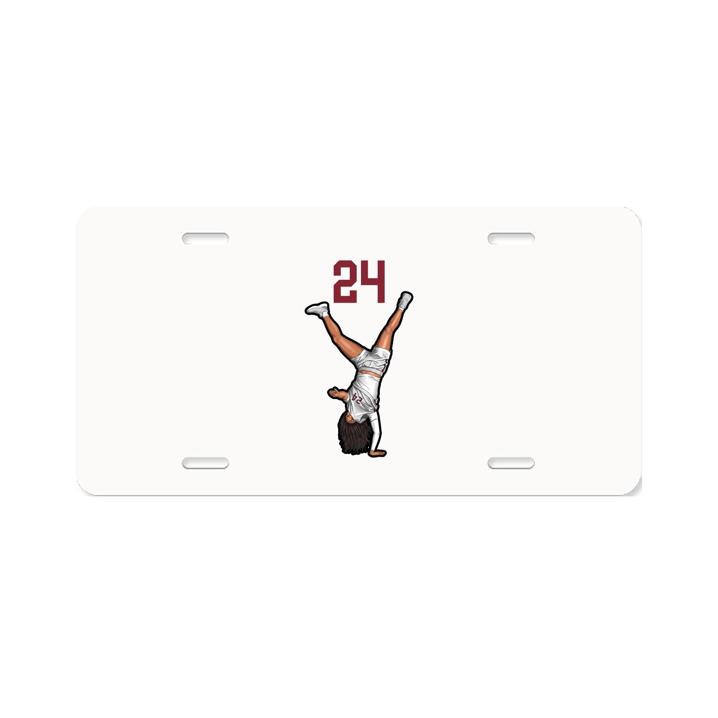 License Plate — Number Top in Classic