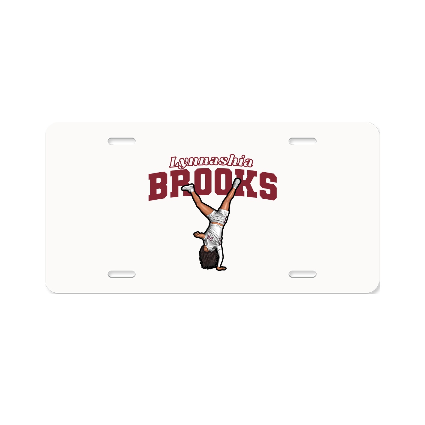 License Plate — Name Arch in Classic