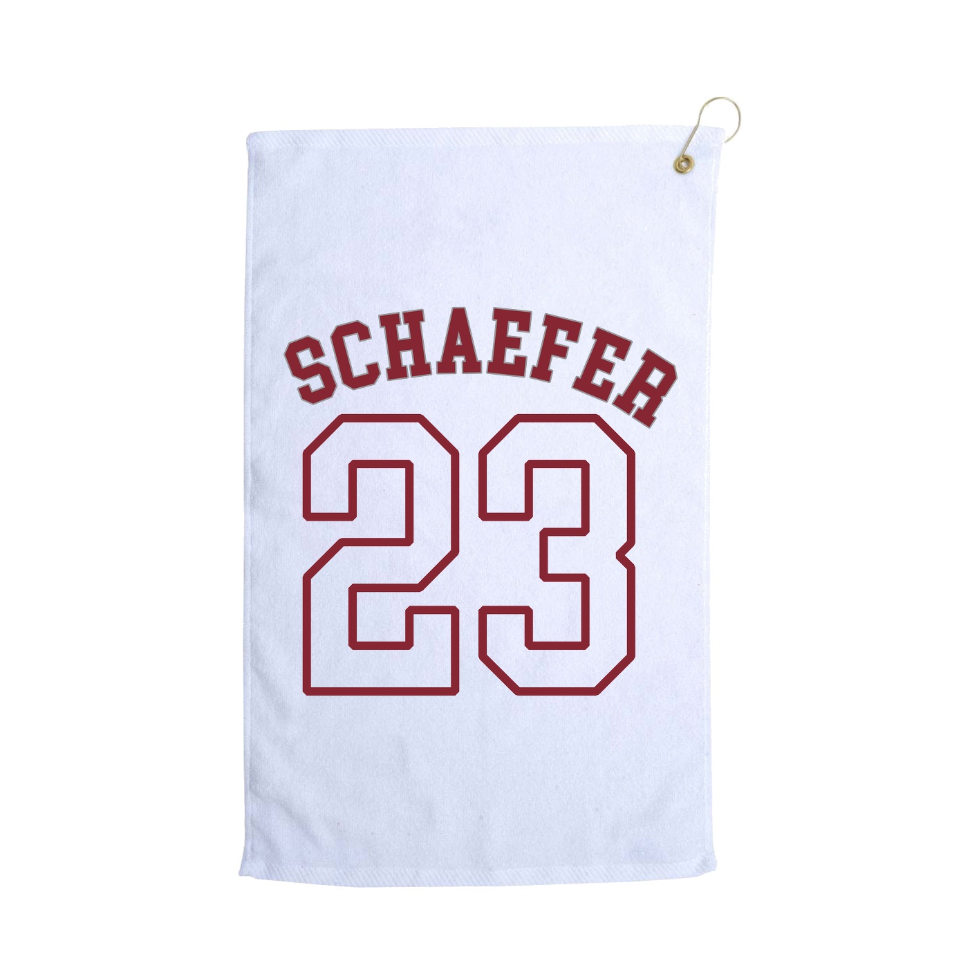Golf Towel — Shirsey Arch in White