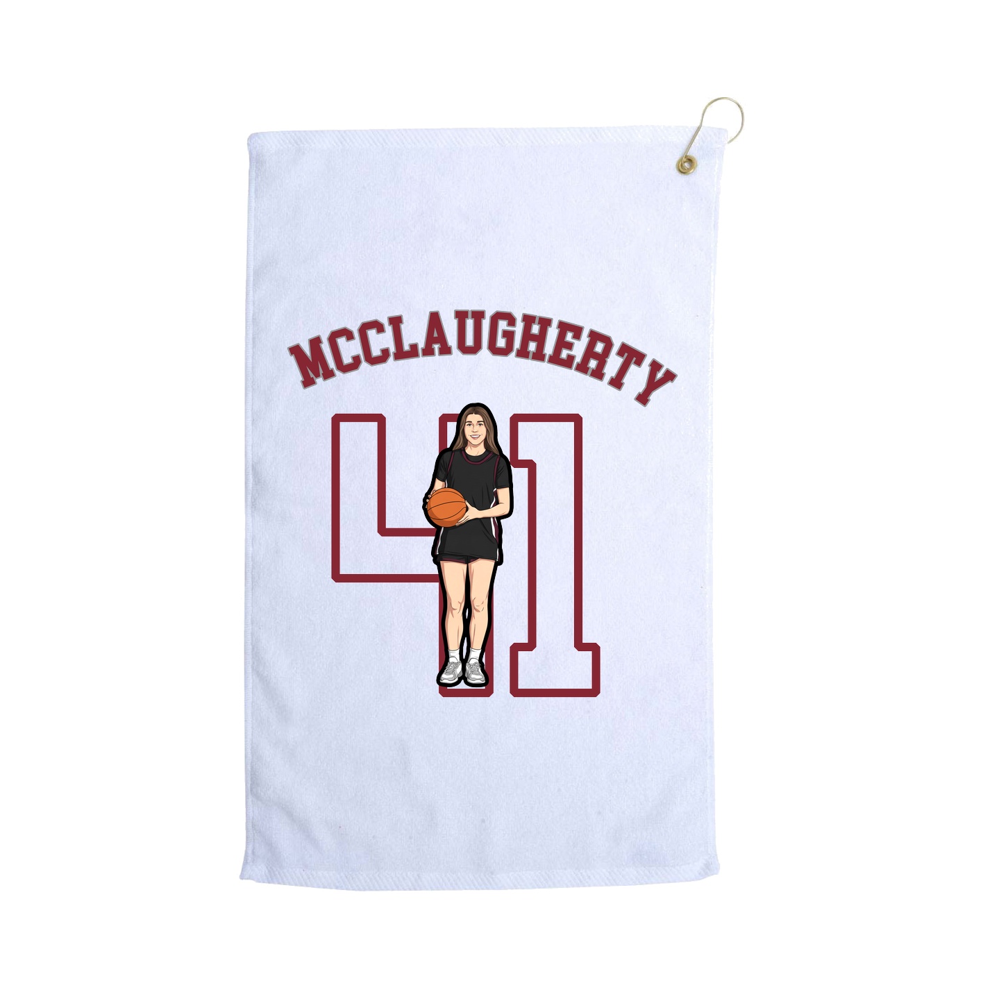 Golf Towel — Shirsey Arch in White