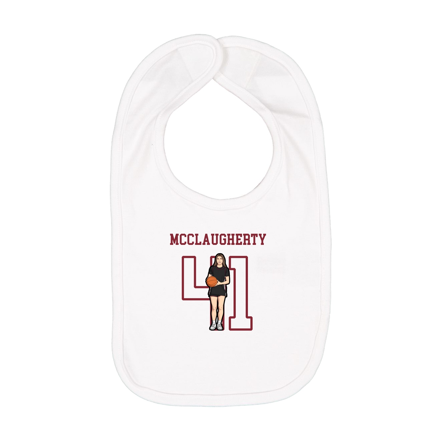 Infant Bib — Shirsey in White