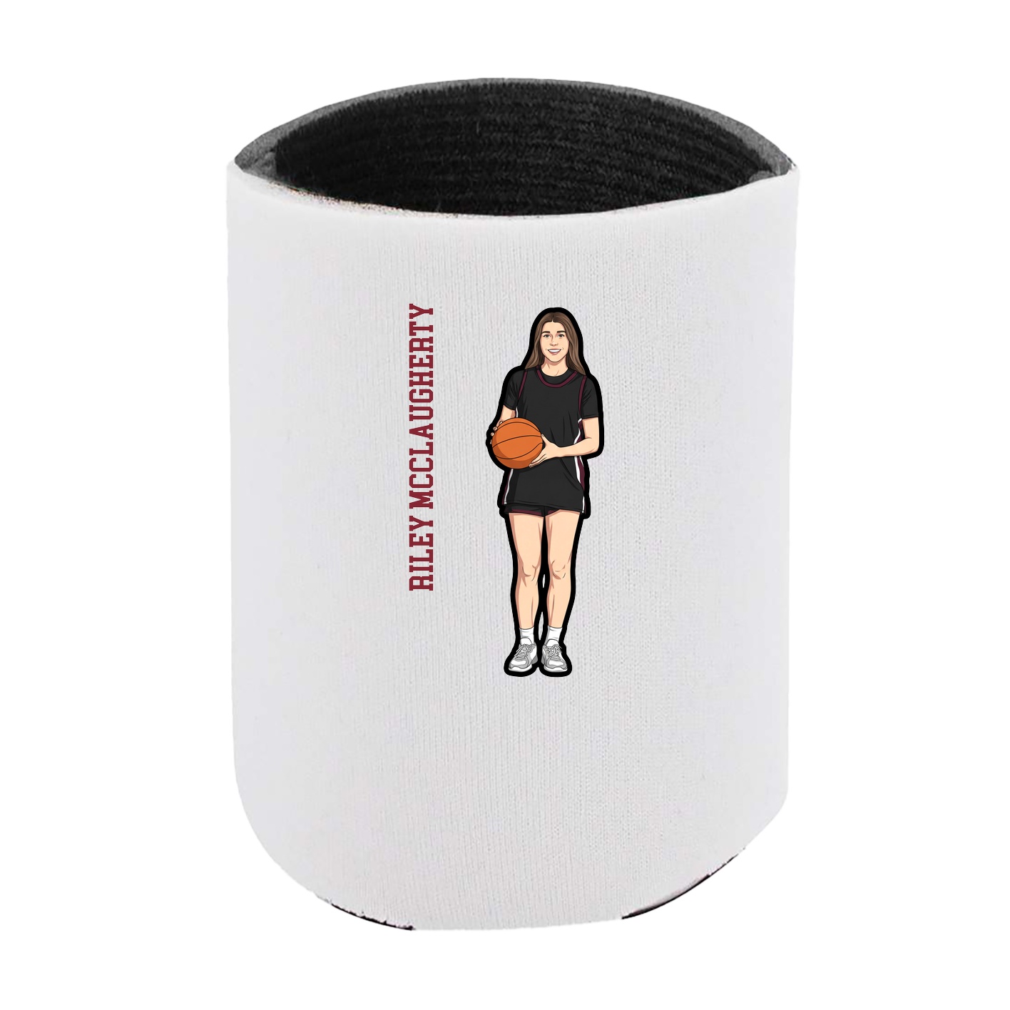 Can Holder — Name Vertical in White