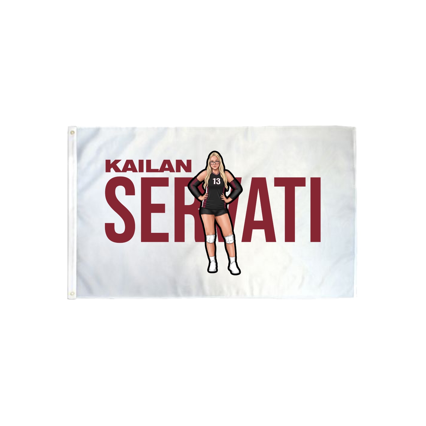3x5 Flag — Player Name in Classic
