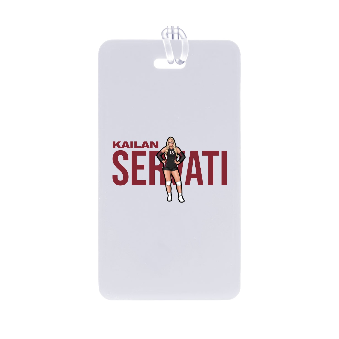 Bag Tag — Player Name in Classic