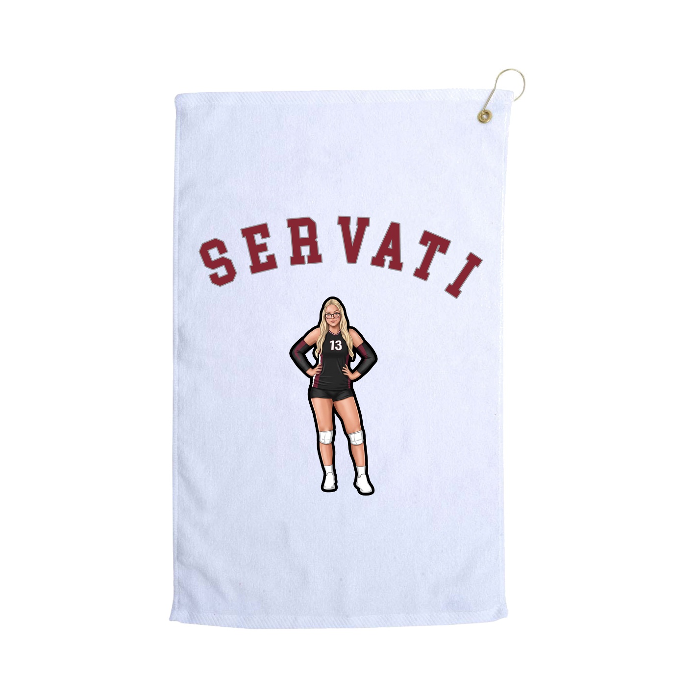 Golf Towel — Shirsey Arch in White