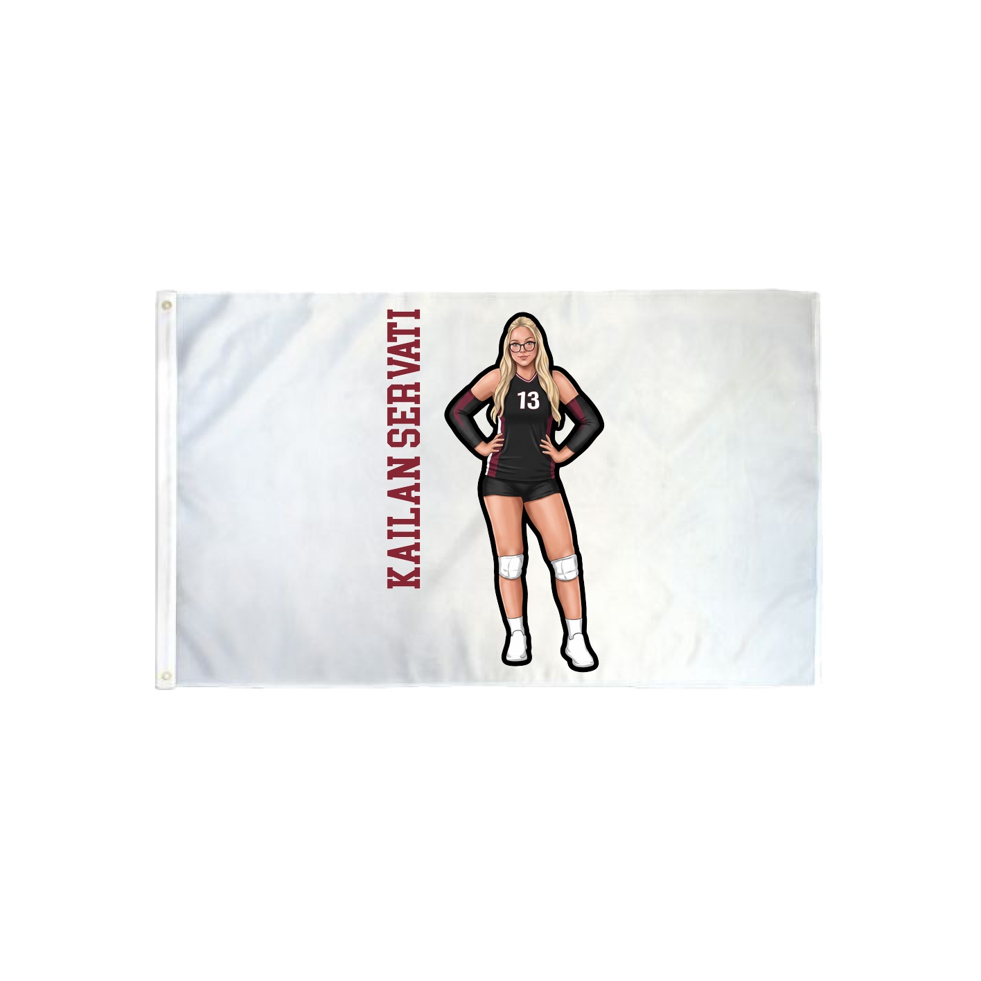 3x5 Flag — Name Vertical in Classic