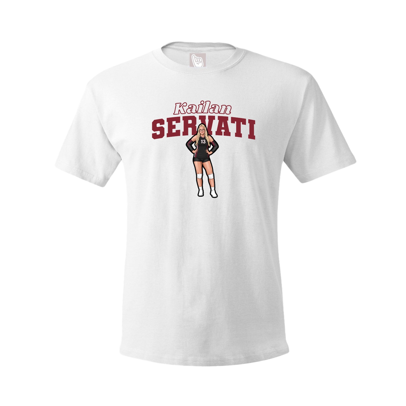 Tee — Name Arch in White