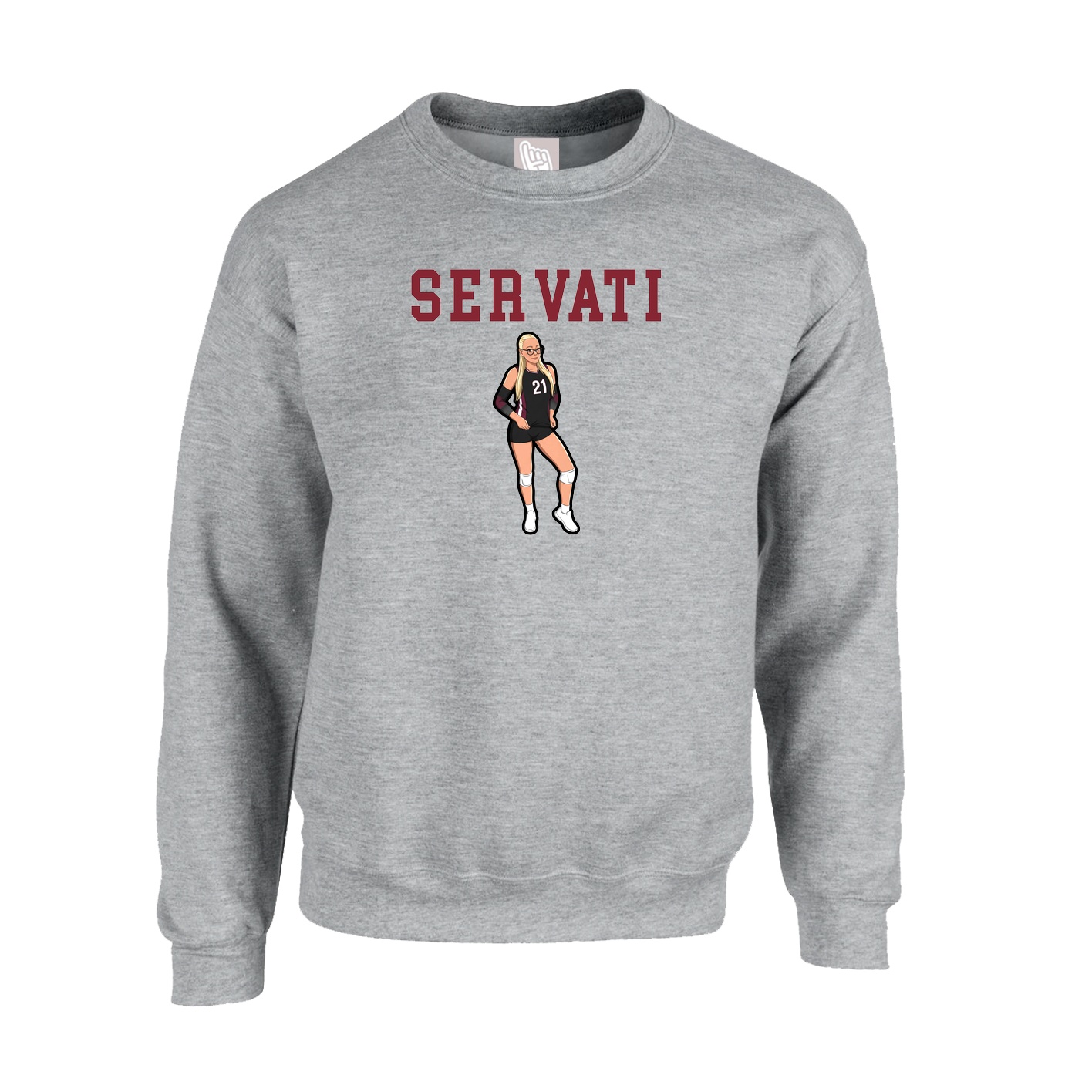 Fleece Crew — Shirsey in Grey