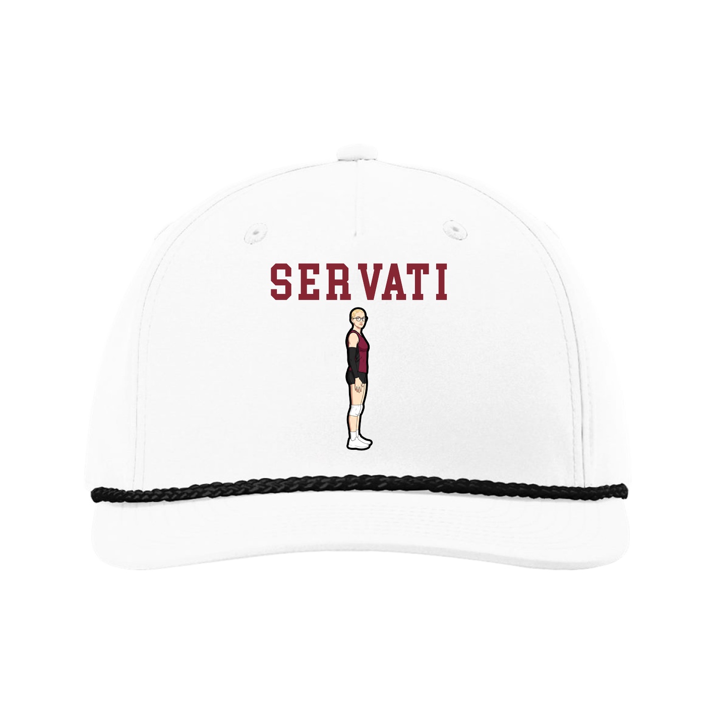 Five-Panel Classic Rope Cap — Shirsey in White