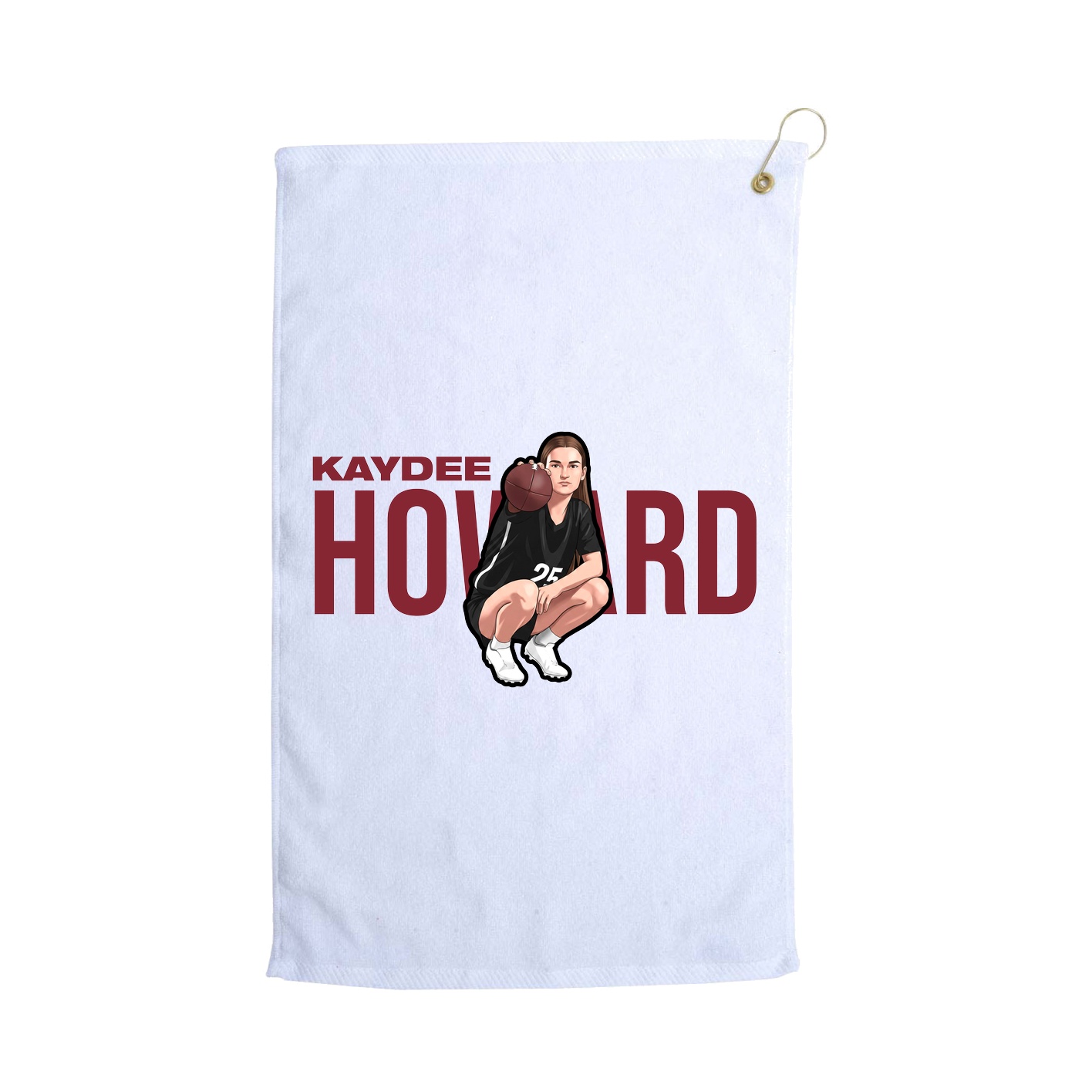 Golf Towel — Player Name in White
