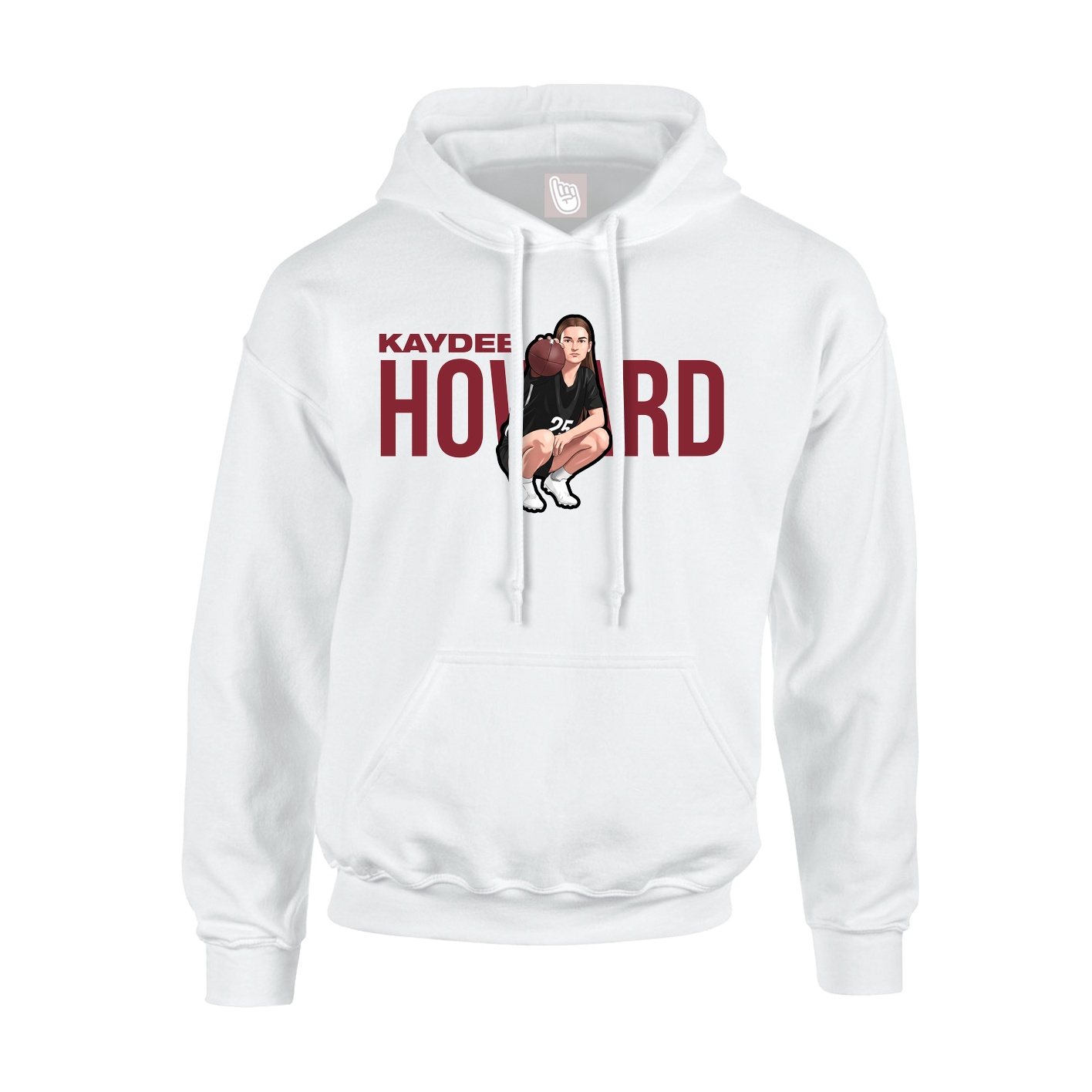 Youth Hoodie — Player Name in White