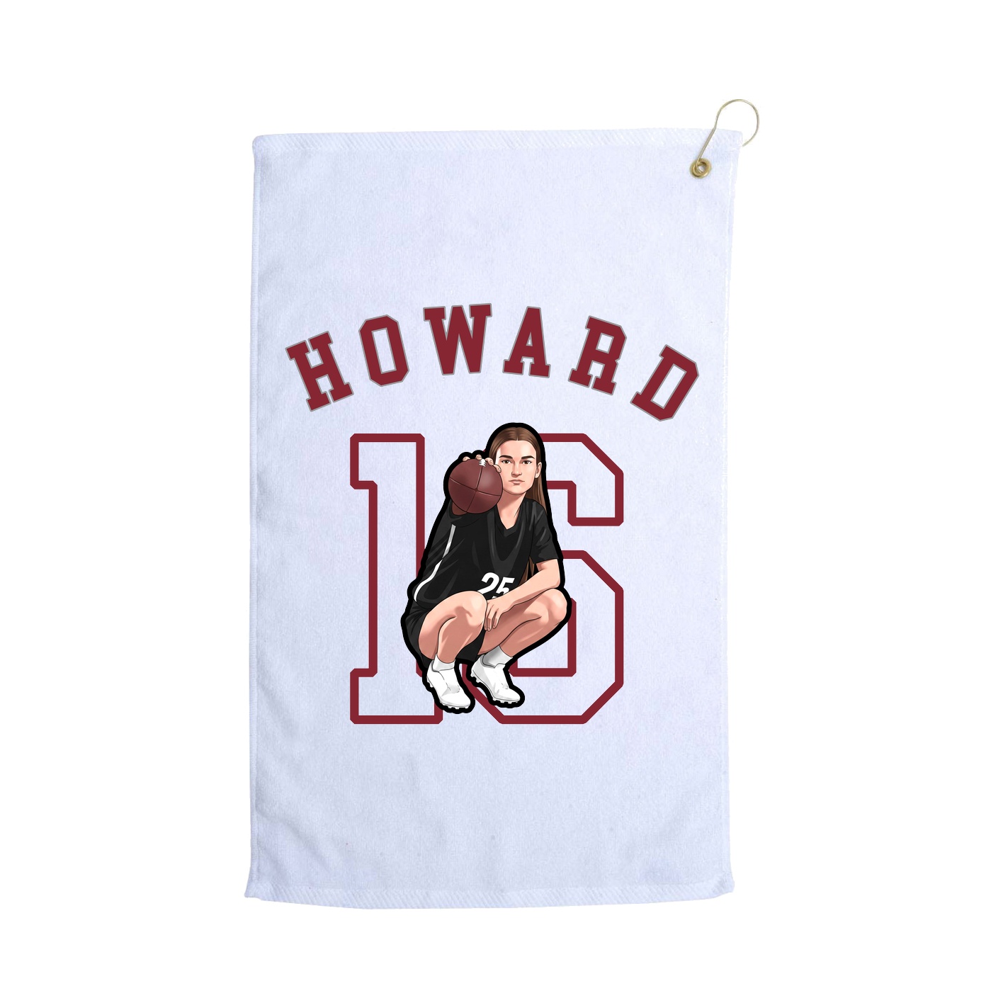 Golf Towel — Shirsey Arch in White